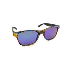 Piranha Tropical Floral Sunglasses Eyewear Blue Mirror Lens UV Protect Cruise